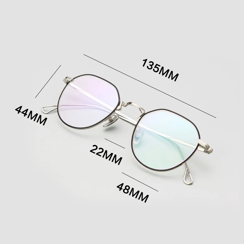 

Korea Pure Titanium Glasses Frame Women Vintage Polygon Luxury Brand Men Myopia Prescription Optical Eyeglasses Frame Eyewear