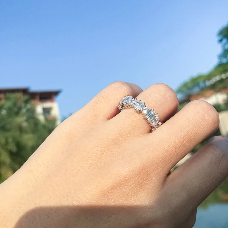 

925 пробы, серебряные кольца для женщин, Изящные Ювелирные изделия, новый продукт, стильные вечерние кольца для девушек