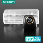 GreenYi 170  HD 1080P Автомобильная камера заднего вида для Nissan Tiida Sedan Versa Teana J32 Bluebird Sylphy Night Vision Reverse Reversing 4 pin автомобильная парковка AHD