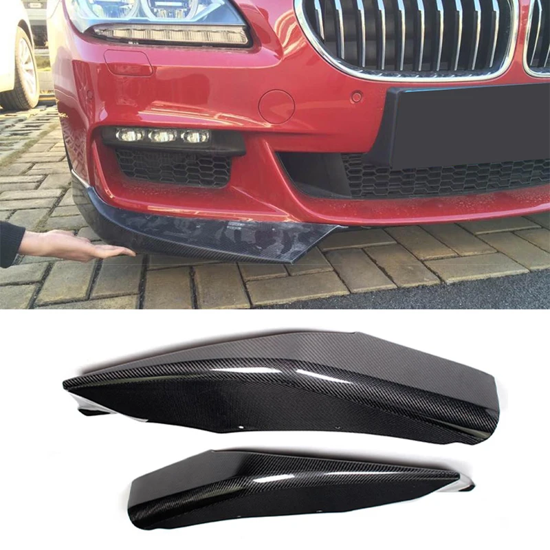 6 серий углеродного волокна передний бампер разветвители фартук для BMW F06 F12 F13 M Sport