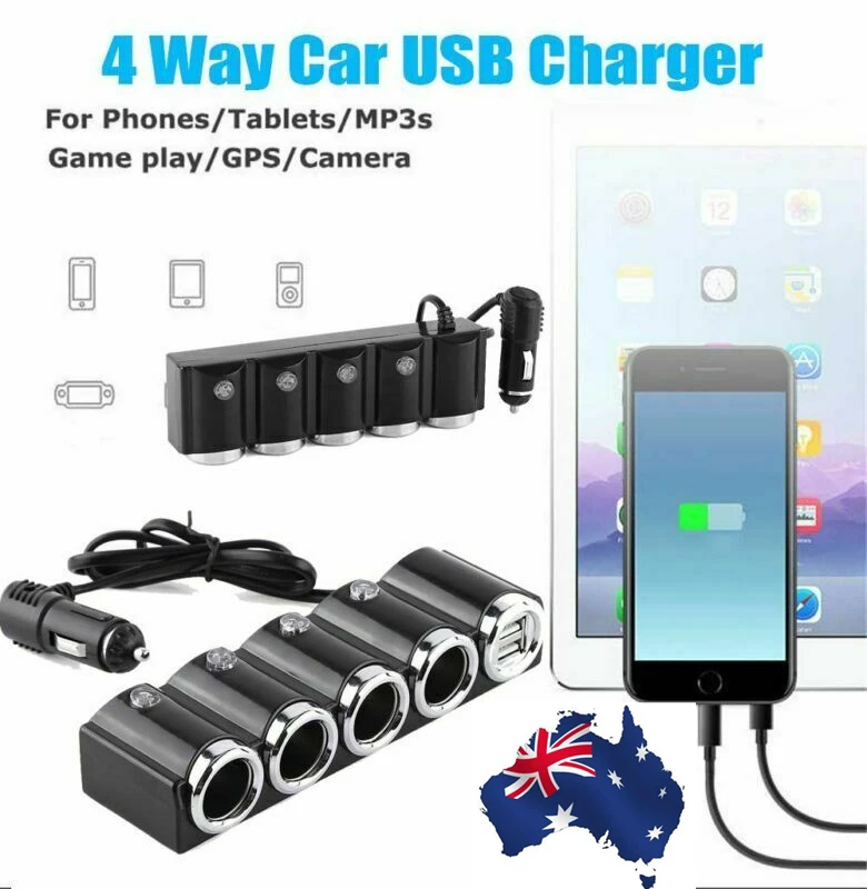 USB-разветвитель для автомобильного прикуривателя DC 12/24 в |