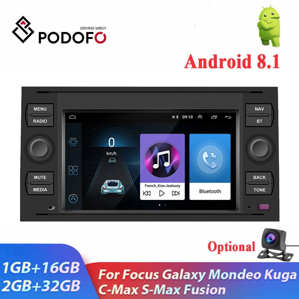 Автомобильный мультимедийный плеер Podofo стерео приемник на Android 9 0 с 7 &quotэкраном GPS