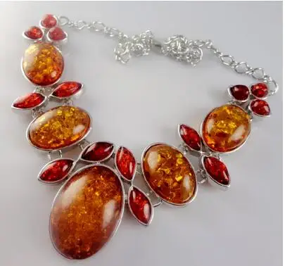 Оптовая продажа модное натуральное драгоценное ожерелье из драгоценных камней в