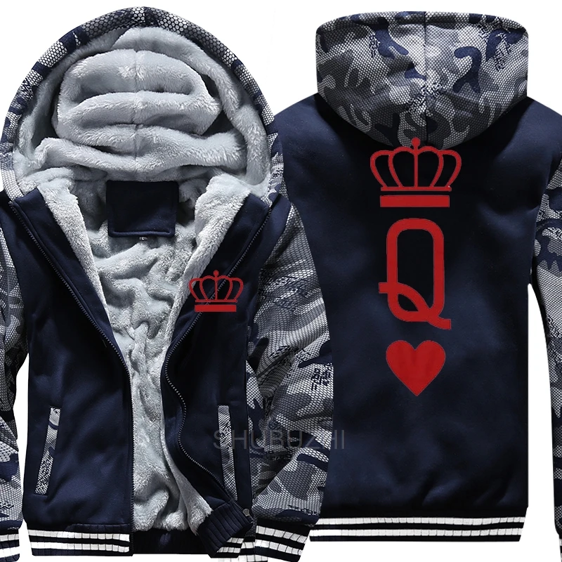 Толстовка Мужская/женская с капюшоном утепленная флисовая куртка Королевская