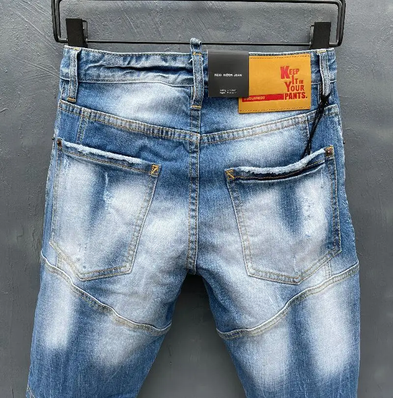 blue pants classic,Authentic,DSQUARED2,Retro,Italian brand ,Women/Men Jeans,locomotive,Jogging jeans,DSQT139