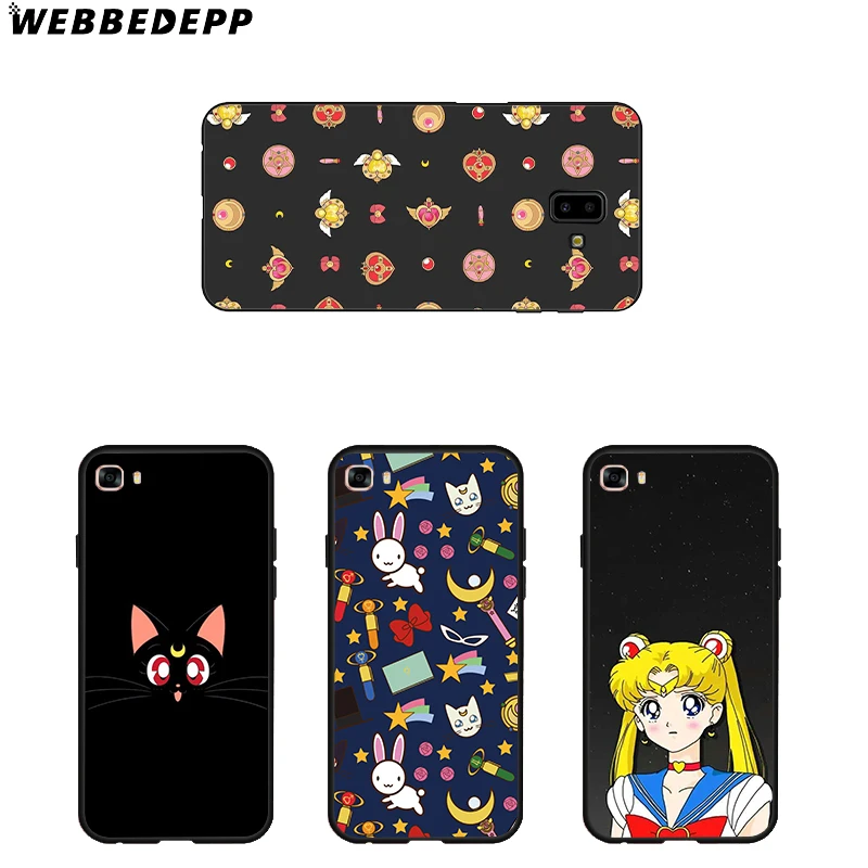 Sailor Moon Girl Аниме мягкий для samsung Galaxy J8 J6 J4 Plus Prime A2 Core J7 Duo силиконовый |