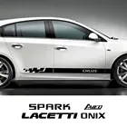 Автомобильная наклейка на дверь, 2 шт., для Chevrolet AVEO BOLT, кавалер, Колорадо, корвет, Cruze, Lacetti, Onix, Orlando, Silverado, Spark, Tahoe