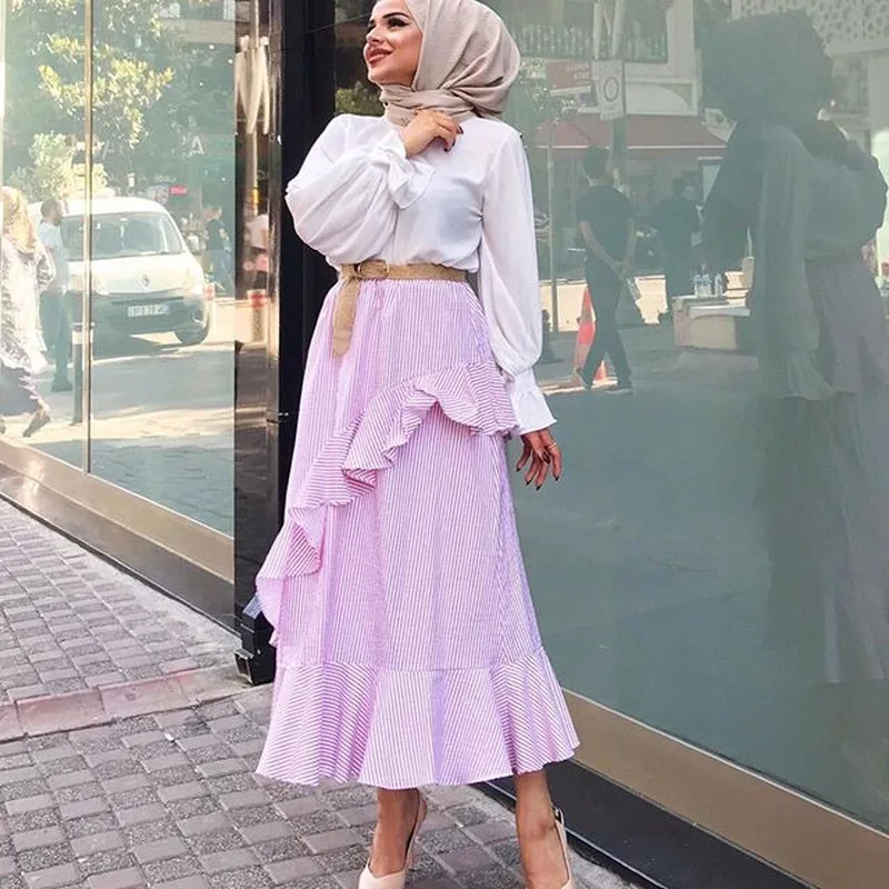 Мусульманские блузки и рубашки дубай женская водолазка с рукавом бабочкой