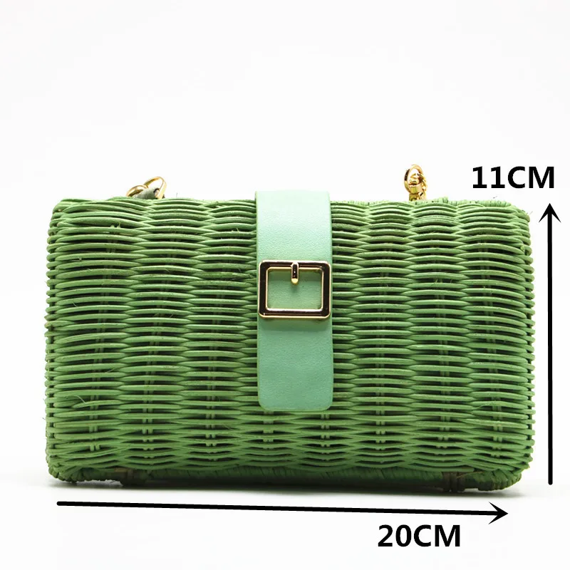 Летняя Новинка Плетеная соломенная сумка из ротанга женские кошельки и сумочки