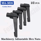 2 шт. M4 M5 M6 M8 M10 M12 M14 M16 зажим рычаг механизма регулируемая ручка с фиксатором внешняя наружная резьба ручка Шестигранная гайка