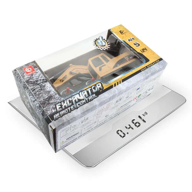 Mofun 1022 40Mhz 1/24 5CH RC экскаватор Радиоуправляемая машина 10 км/ч высокоскоростные