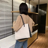 simple large capacity single shoulder big bag female 2021 new trend fashion temperament slant bag korean version red tote bags