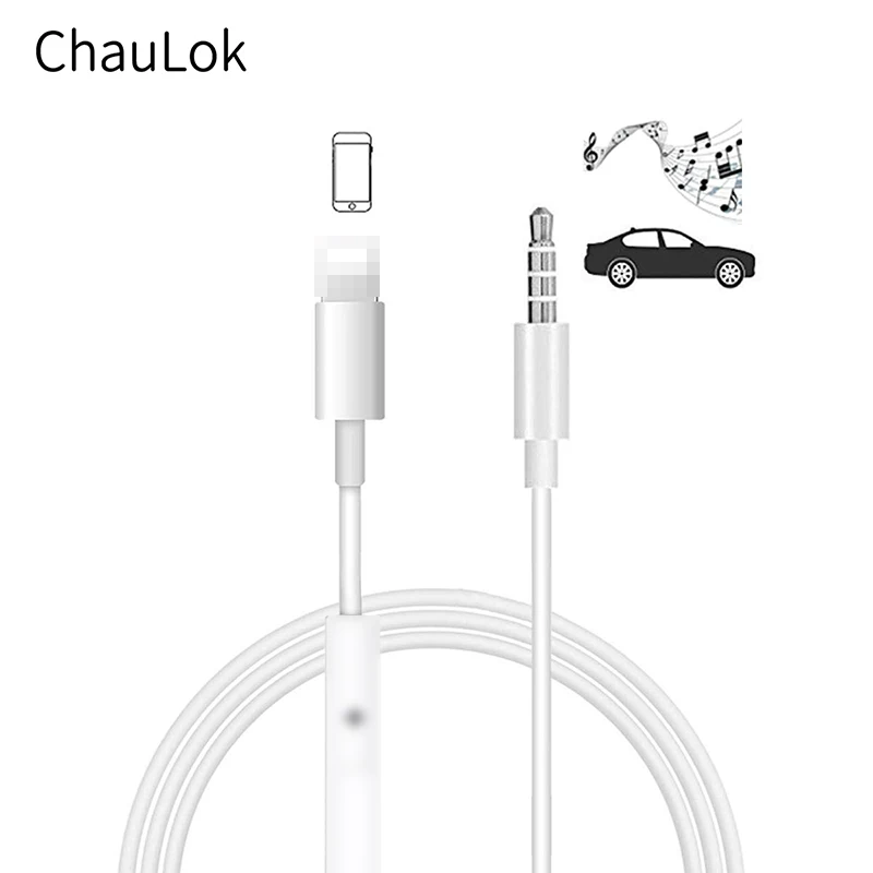 Aux кабель для автомобиля iPhone 11 XR 7 8 Plus X XS Max конвертер 3 5 мм адаптер наушников