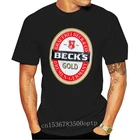 Новая мужская футболка Becks Gold Bier Beer Shirt Herren Man Gr. XL Шварц Sommer NEU OVP