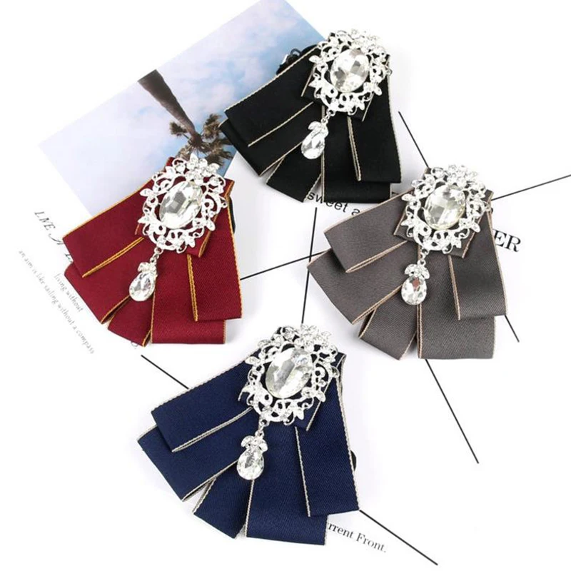 Новый галстук бабочка с лентой женский свадебный наряд рубашка блузка шелковый