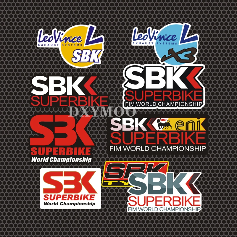 Warning Graphics GP Motor Auto Stickers for SBK Type FIM WORLD Racing Car Styling Vinyl Decals