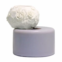 soap silicone mold chocolate handmade salt carving diy baking mould candle rose ball