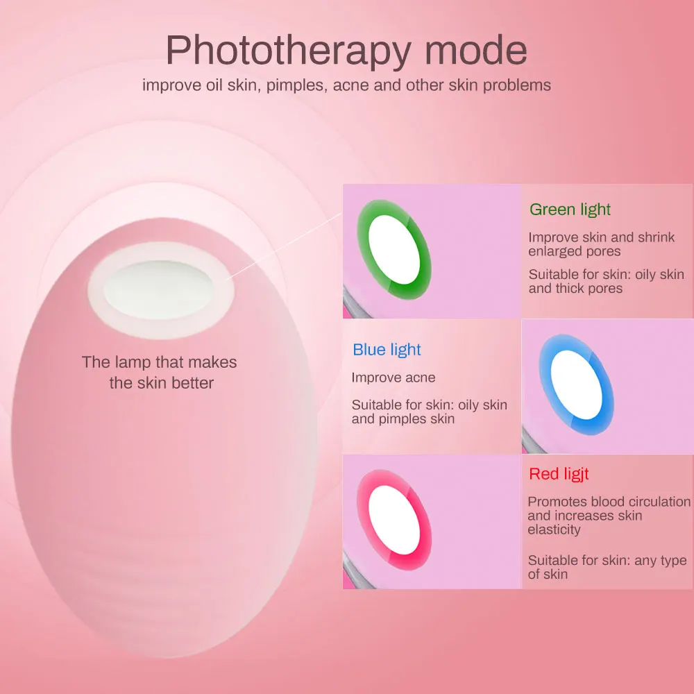 

Facial Cleansing Brush Waterproof Wireless Rechargeable Silicone Facial Cleanser for Deep Cleansing Gentle Exfoliating