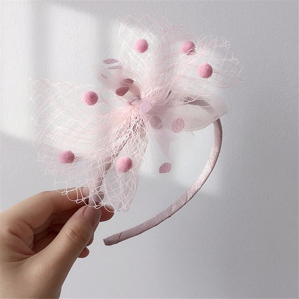 

Повязка на голову детская, для девочек, с бантом