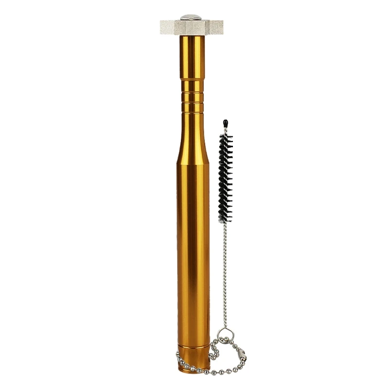 

Sports Golf Club Groove Sharpener Tool with 6 Cutters & Golf Brush, Re-grooving Cleaning Tool for Golf Club Accessories