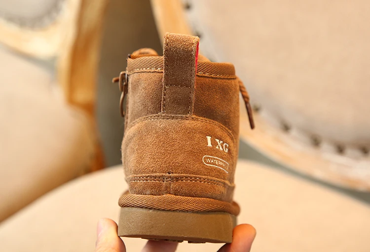 Г.; зимние ботинки для мальчиков; chaussure; плоская подошва; замша; теплые; натуральная кожа; школьная обувь; очень мягкие и удобные; для детей 1-9 лет