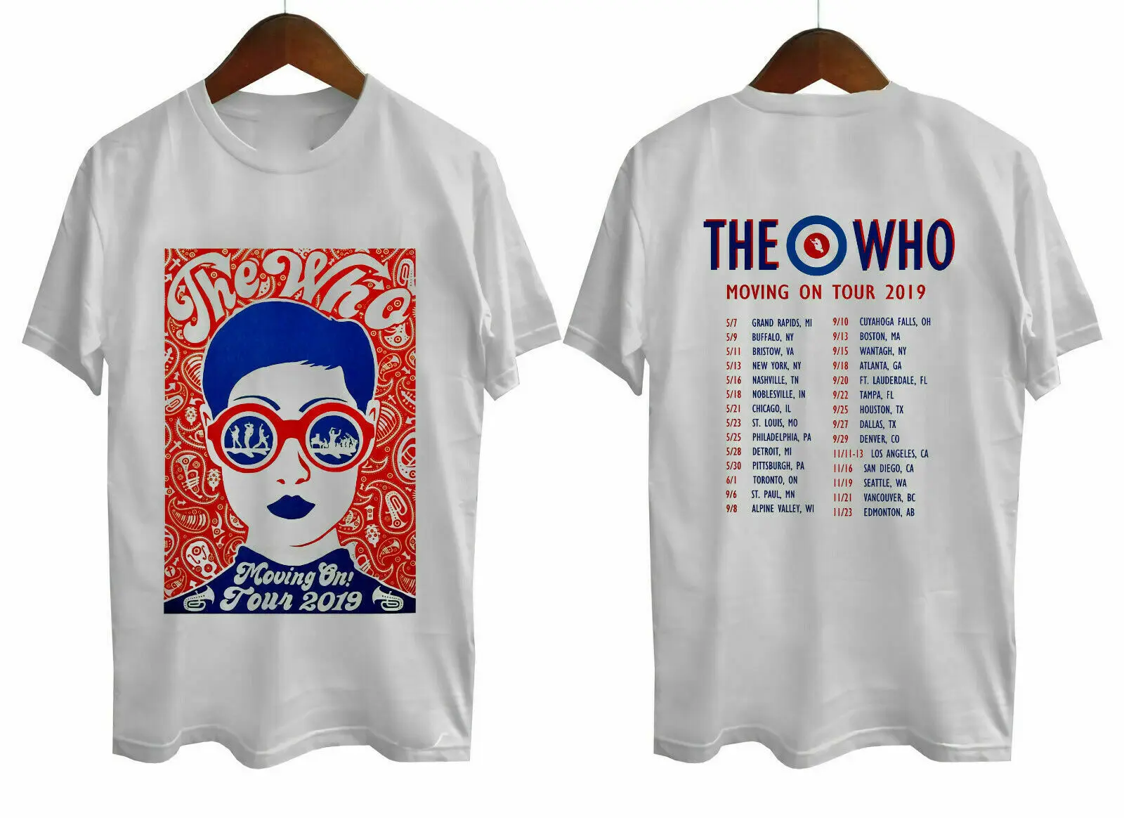 The Who band Moving On Tour 2019 T 