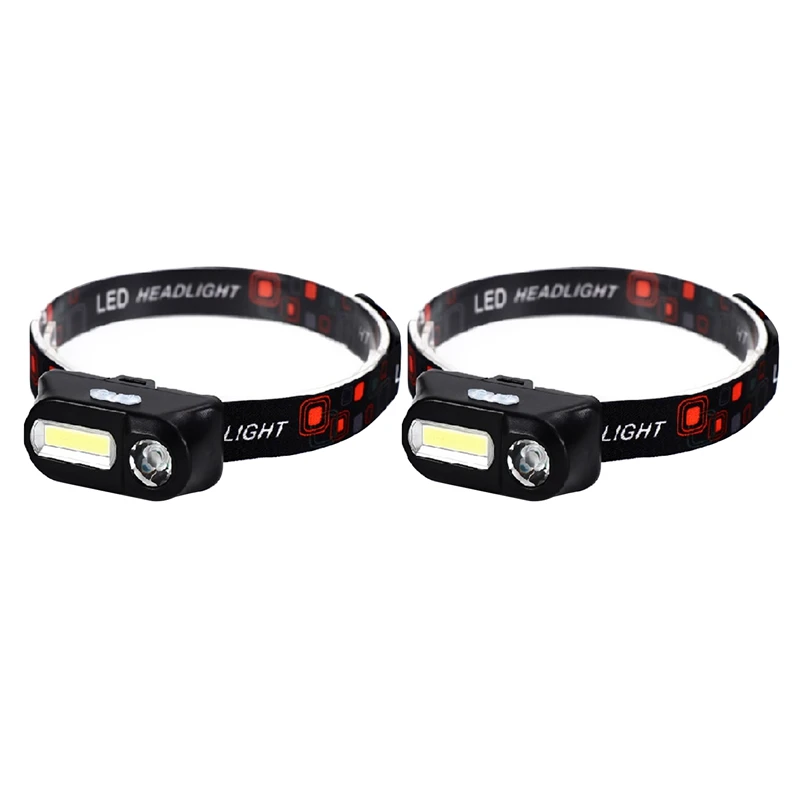 

2PCS head light lamp Super Bright Outdoor Motion Sensor Emergency Head-Mounted Flashlight head light lamp for Camping
