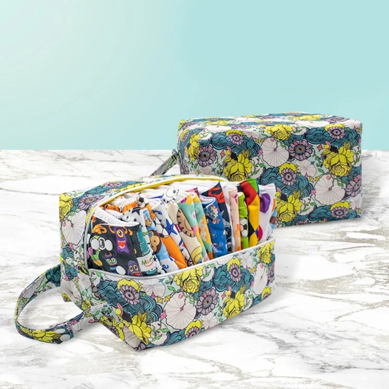 

Large-capacity Reusable Diaper Pods Baby Diaper Bag Handbags Diaper Organizer Stroller Nappy Bag For Mom