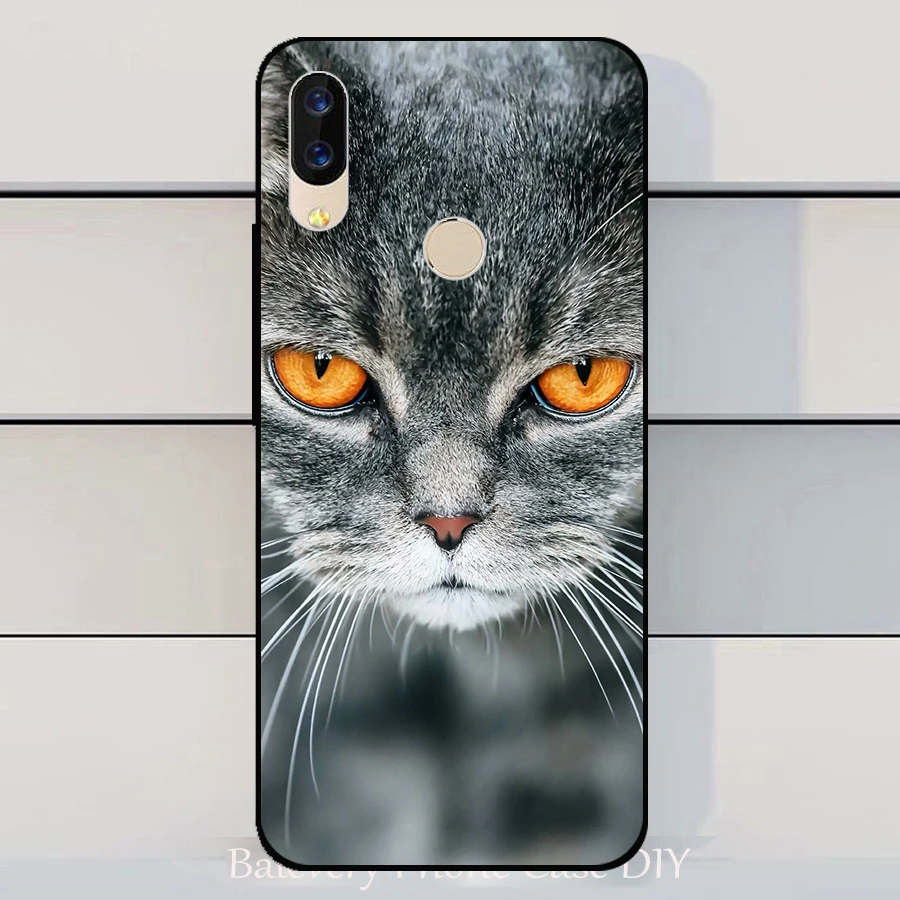 Для Umidigi Мощность чехол волк Силиконовые чехлы из ТПУ для 3 рисунок с котом
