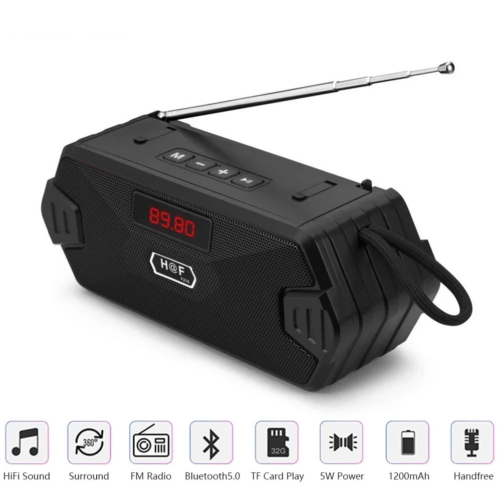 

Portable Bluetooth Speaker Wireless Bass Column Outdoor USB Speakers With FM Radio AUX TF MP3 Subwoofer Loudspeaker