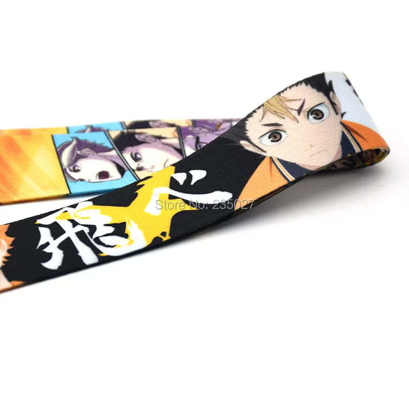10 шт./лот аниме ハanime Anime ュュ!! Haikyuu! Ремешок для Телефона Hinata Shoyo брелок ключей