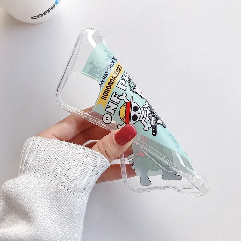 

Cute cartoon anime Luffy Couples Phone Cover Case For Iphone X 11 pro Xs Max Xr 10 8 7 Plus se 4.7 Luxury Soft Coque Fundas