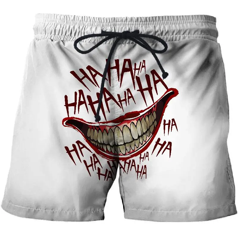 

New 3D joker Print Summer Surfing Beach Shorts Man Travel Board Shorts Anime Shorts Quick Drying Holiday Streetwear