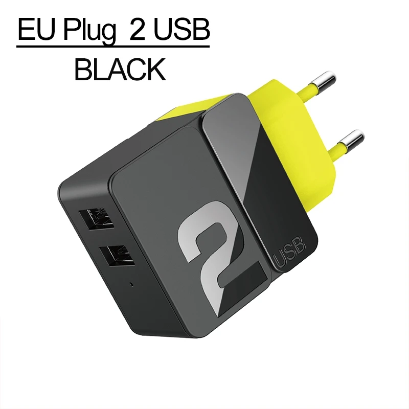 ROCK 5 V/4A USB зарядное устройство Универсальное зарядное устройство для мобильного телефона 4 USB зарядное устройство для iPhone samsung HUAWEI XIAOMI EU US - Тип штекера: EU 2 USB
