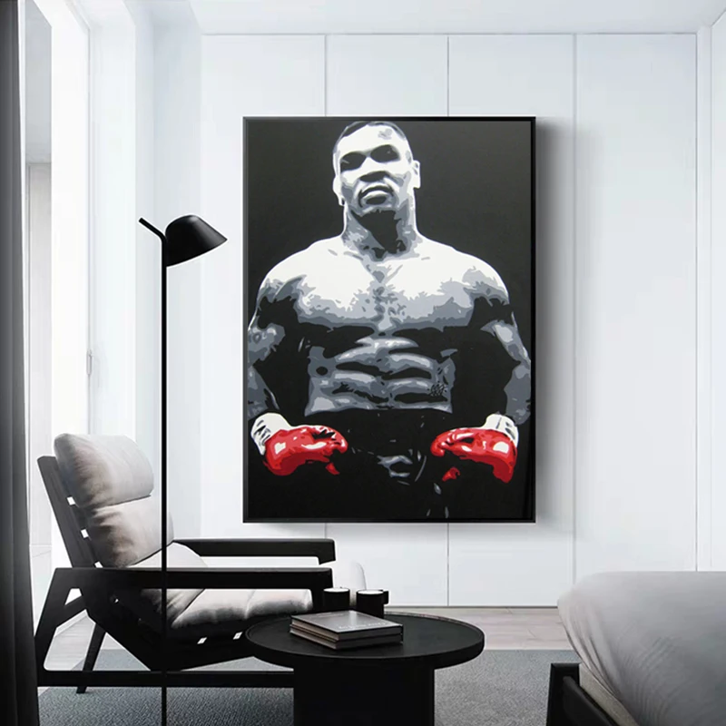 Алмазная краска ing Mike Tyson DIY Boxing 5D полная квадратная мозаика Спортивная горный