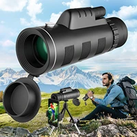 40x60 hd monocular starscope phone camera zoom lens with smartphone holder telescope tripod waterproof star scope for camping