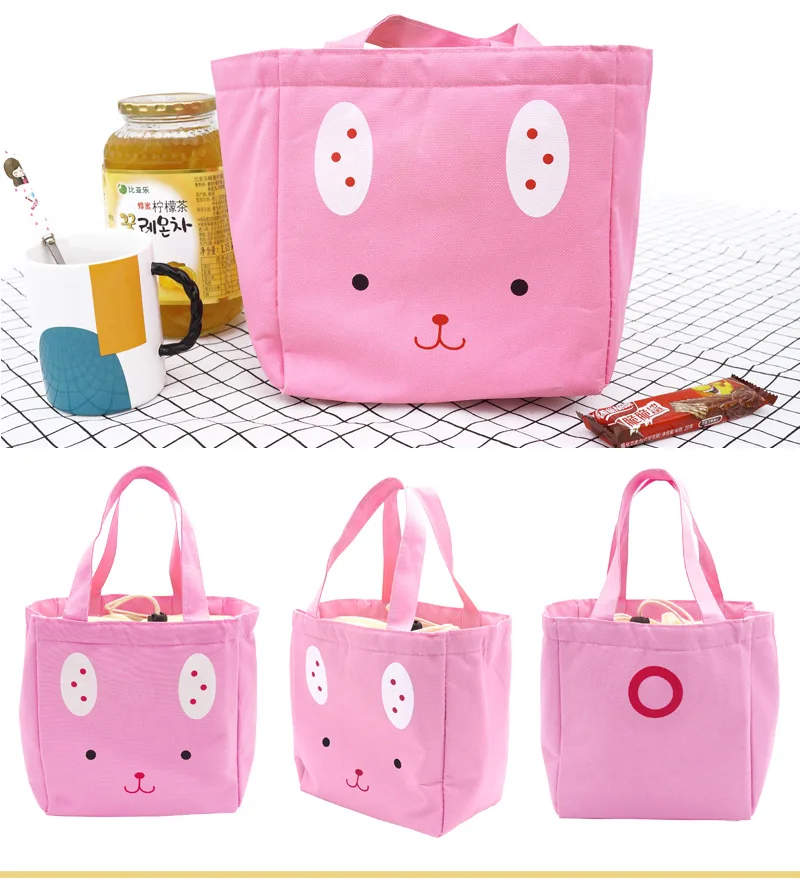 Portable Lunch Bag For Women drawstring lunch bag Thermal Insulated Box Bento Pocket Milk Bottle Insulation | Багаж и сумки