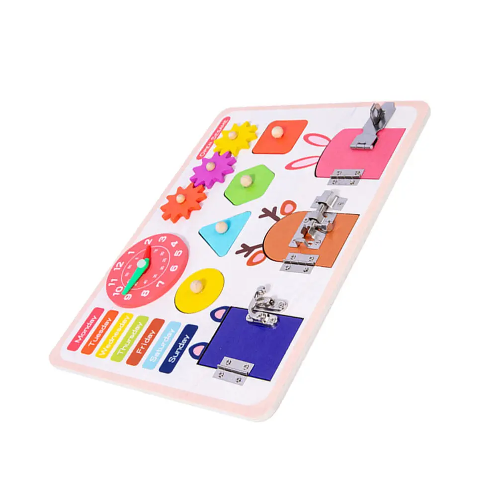 

1pc Funny Unlock Cognitive Board Early Educational Plaything for Kids