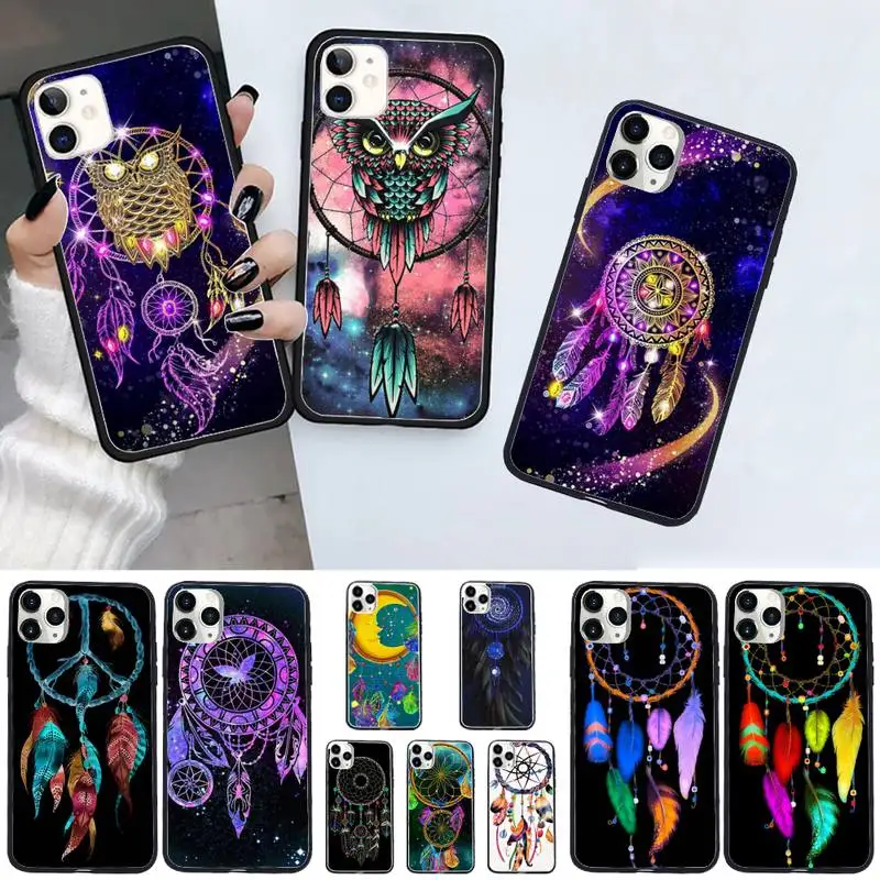 

dream catcher blue Phone Case For iphone 12 11 13 7 8 6 s plus x xs xr pro max mini shell