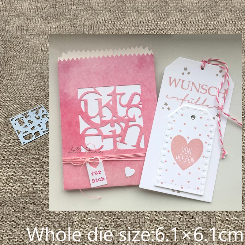 XLDesign ремесло высечки металла штампы немецкий ваучер квадратное украшение