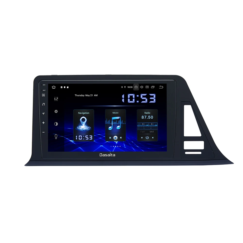 

Dasaita 10,2 "головное устройство BT 5,0 IPS Экран Android 10,0 автомобиль радио GPS для Toyota C-HR; Европейский стиль; Коллекция мультимедиа 2016 до 2018 ЧР
