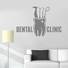 Стоматологическая клиника знак настенный светильник Стикеры s Наклейка стоматологии виниловое окно Стикеры дизайн логотипа искусства офиса стоматологический кабинет Декор Новый 1493