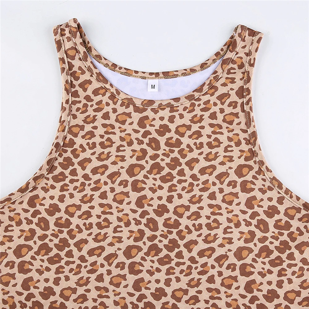 

Women Pregnant T Shirt Maternity Short Sleeve Pregnancy Sexy Exposed Navel Leopard Top I-strap Vest Tees