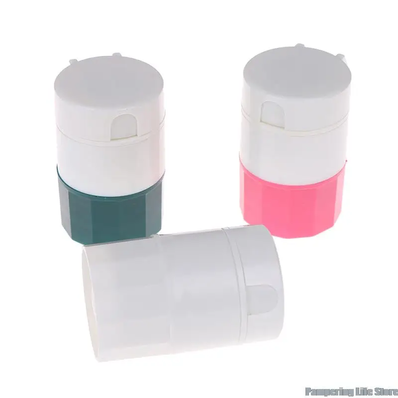 

Portable Powder Tablet Grinder Powder Pill Cutter Medicine Splitter Box Storage Crusher