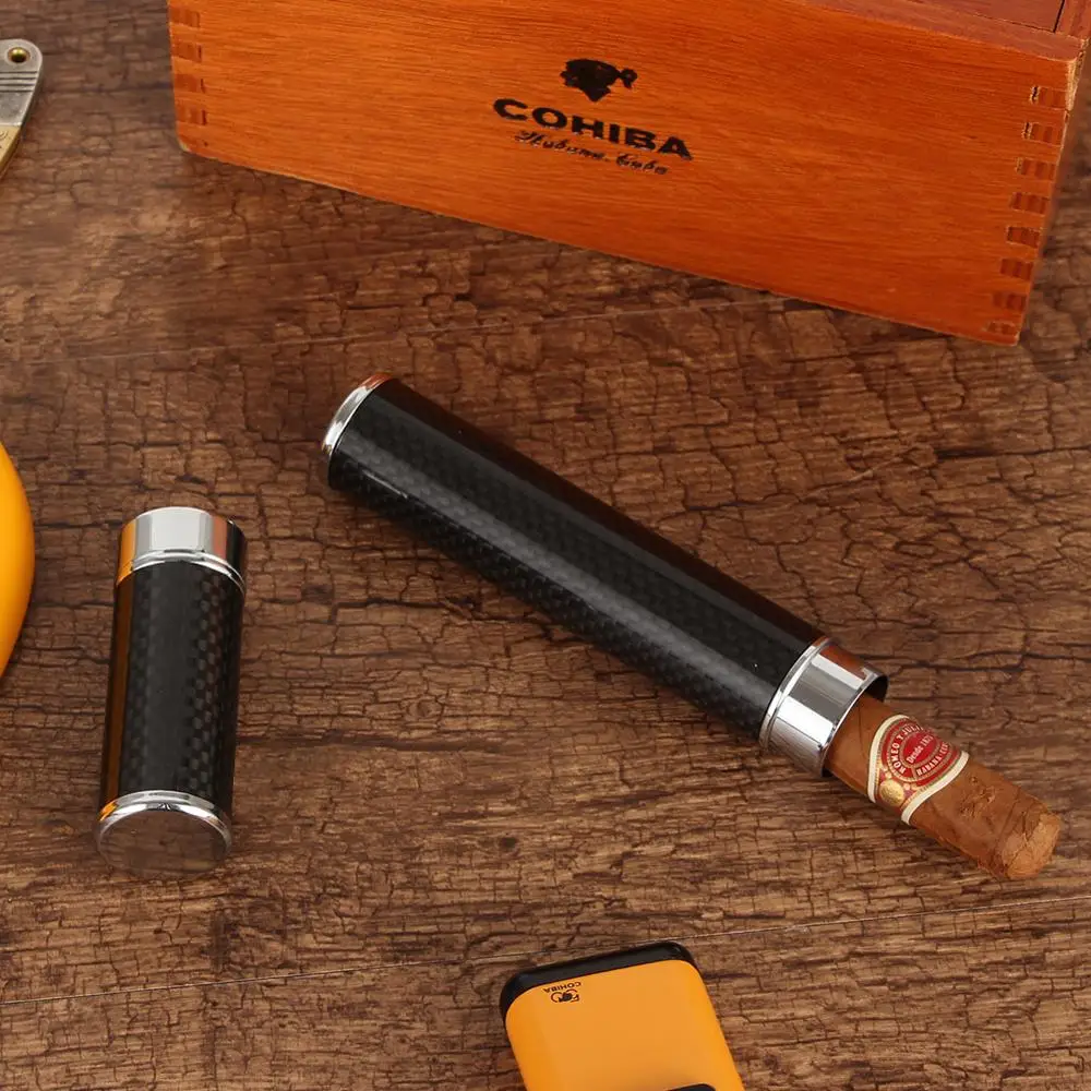 Держатель для сигар Galiner из углеродного волокна 1 чехол путешествий коробка Humidor