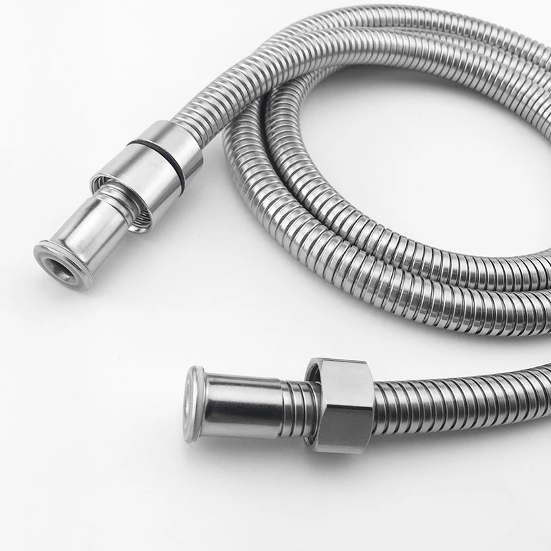 

In Stock Long Shower Hose 2m/1.5m Stainless Steel Flexible Replacement Handheld Shower Hose Anti-Twist