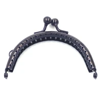 10pcs 8 5cm gunmetal black arch purse frames kiss clasps clutch buckle diy handbag replace hardware crafts accessories supplies
