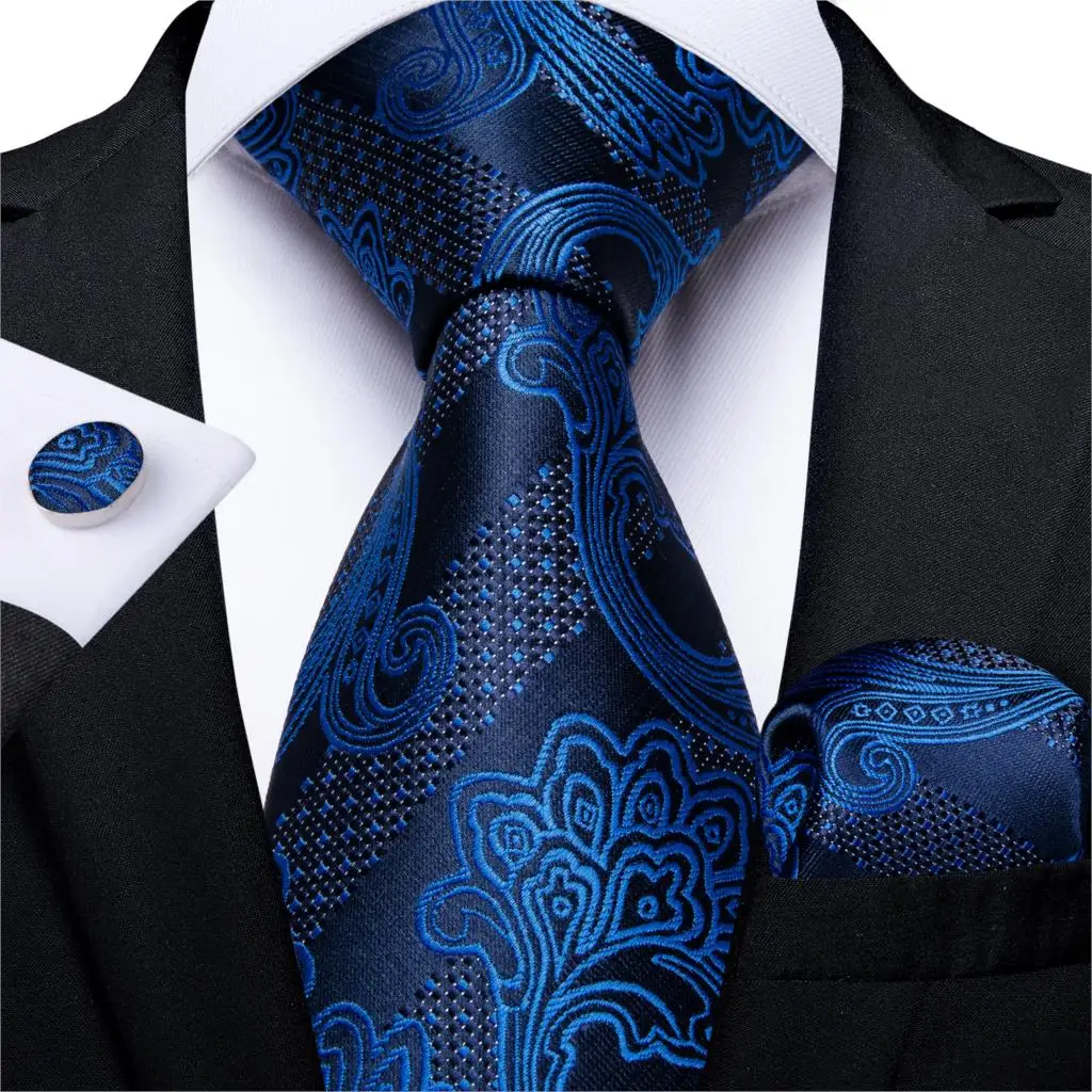 Мужской галстук темно синий цветочный однотонный качественный Свадебный для