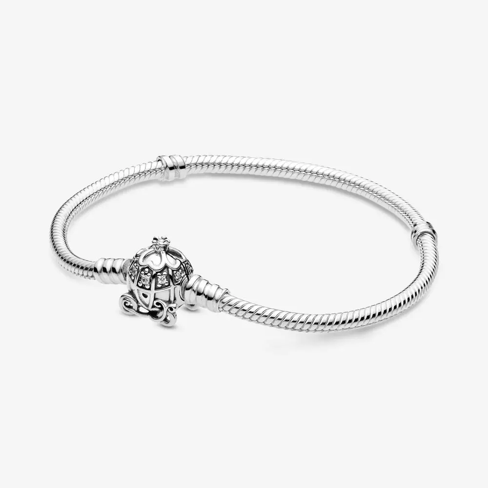

High Quality 925 Sterling Silver 2020 Winter New Bracelet Pumpkin Clasp Moments Bracelet Woman Jewelry Gift Free Shipping