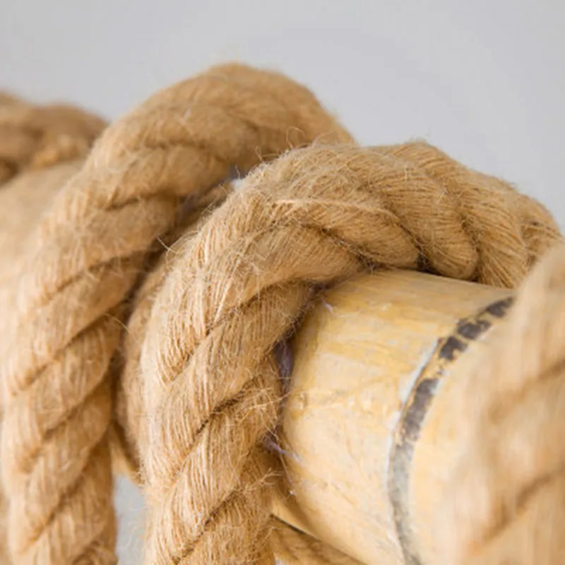 Веревочная люстра индивидуальная винтажная в стиле лофт веревка из бамбука